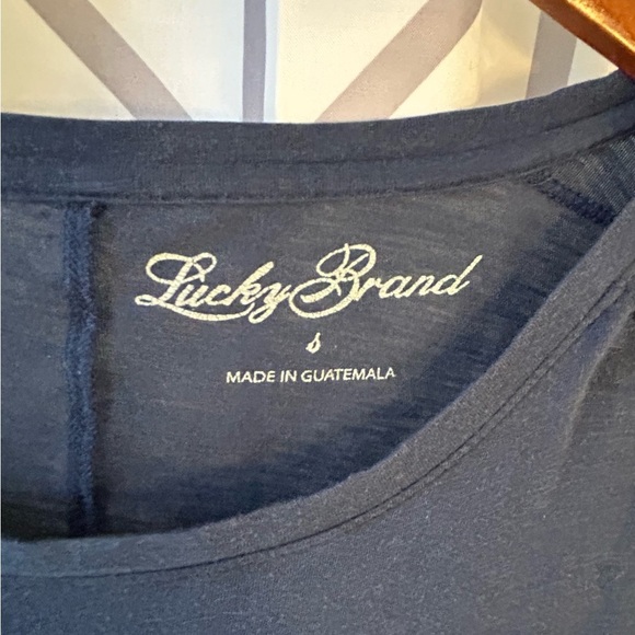 Lucky Brand Women's Dark Blue Hand Graphic Tee - Picture 2 of 3